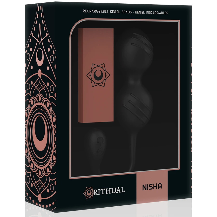RITHUAL - BALLES DE KEGEL VIBRANTES RECHARGEABLES NISHA NOIRES
